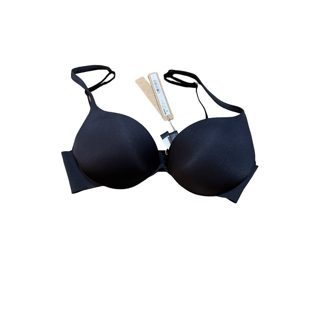 Skims Ultimate Push Up Plunge Bra Onyx Black 32DDD BR-UWR-1881 - Picture 2 of 4